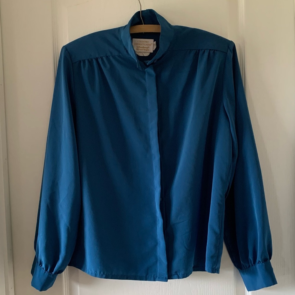 Vintage Pendleton button down top - Picture 1 of 10